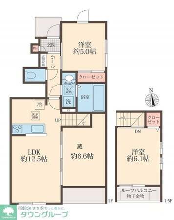 COLORS WING-A Aの物件間取画像